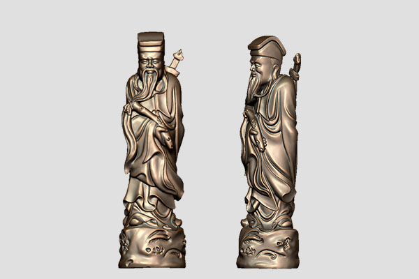 【八仙呂洞賓】立體雕刻機精雕圖紙YD-RW10119