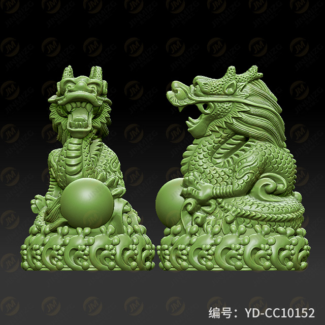 【龍】玉雕機平面浮雕圖紙YD-CC10152